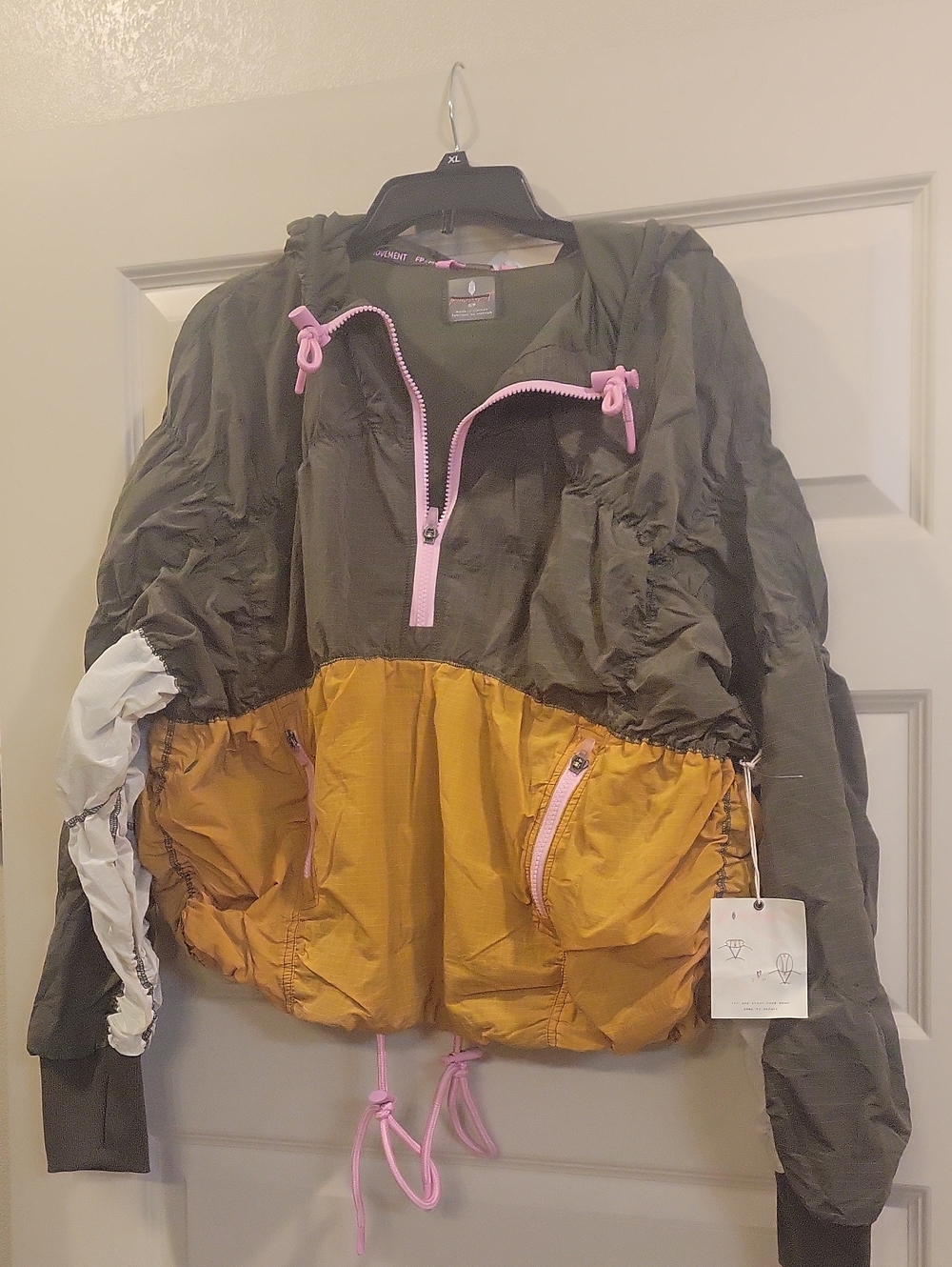 FREE PEOPLE womens Colorblock Windbreaker NWT